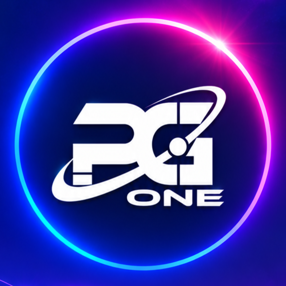 Official PGONE circular neon logo